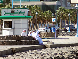 Jeddah beach goers